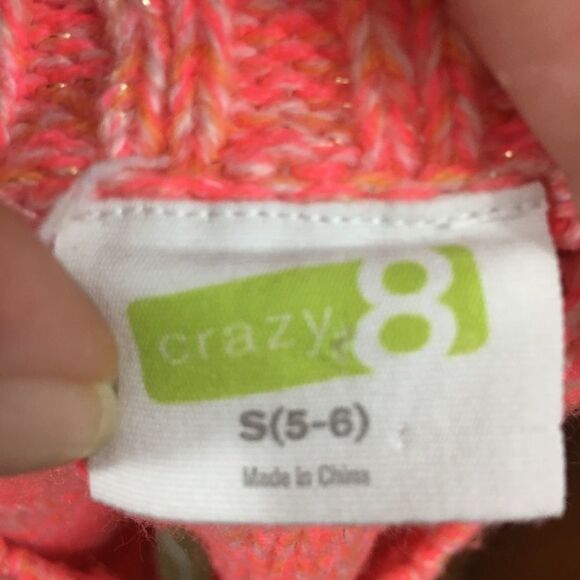 Crazy 8 Girls Sweater 5/6 S Peach 🍑 EUC - Picture 3 of 3